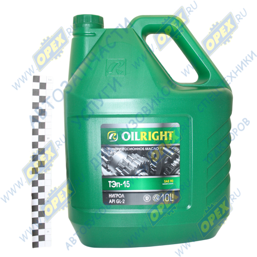 2552 Масло трансмиссионное Нигрол ТЭп-15В (GL-2) (10л) Oil Right1